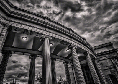 Denver City Park Columns B&W