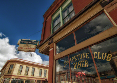 The Fortune Club Diner in Victor Colorado Color Photo