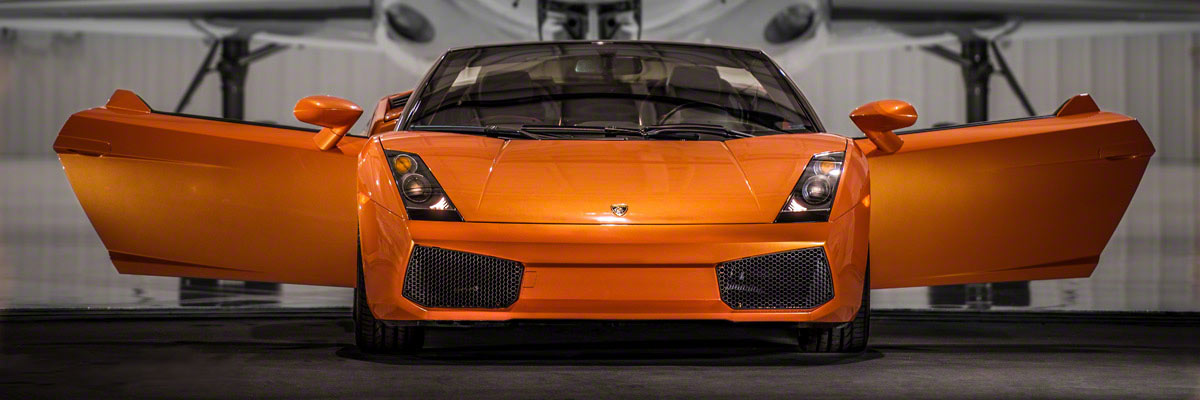 Lamborghini with Private Luxury Jet