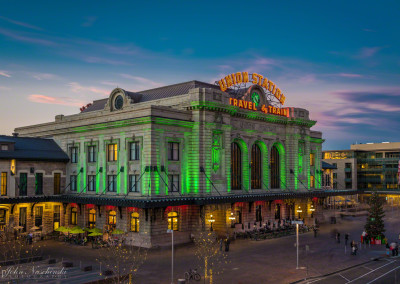 Denver Union Station at Sunset