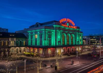 Denver Union Station at Christmas