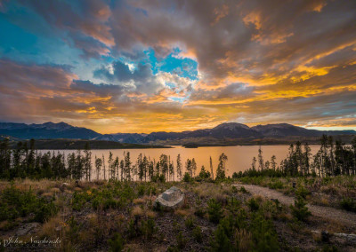 Sunset View of Lake Dillon Reservoir