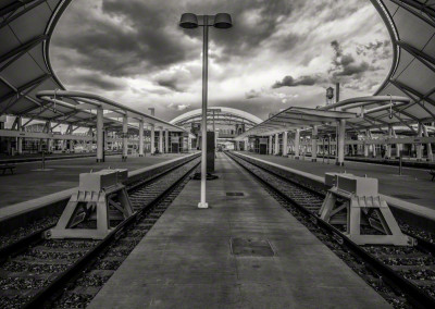 Denver Union Station Train Hall B&W