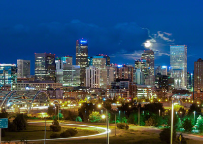 Denver Skyline at Night