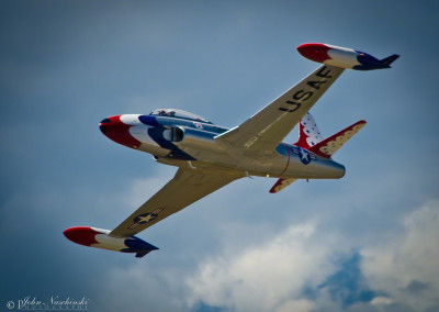 Thunderbirds T-33A Shooting Star Flyby