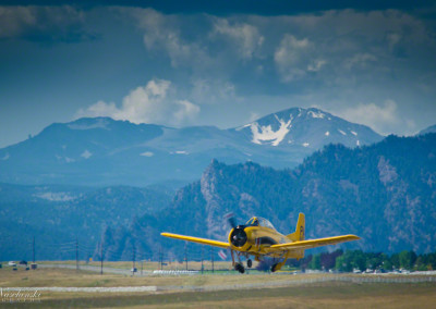 T-28 Trojan Taking Off