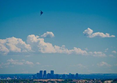 B-2 Stealth Bomber over Denver