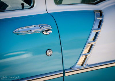 1956 Chevy Door Handle Close Up