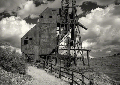 Abandoned Gold Mine Victor Colorado - Photo 2 B&W