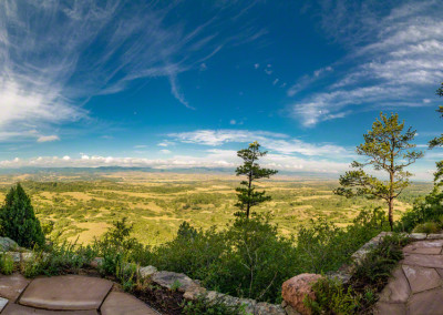 Panoramic Vistas of the Front Range from Cherokee Ranch Castle