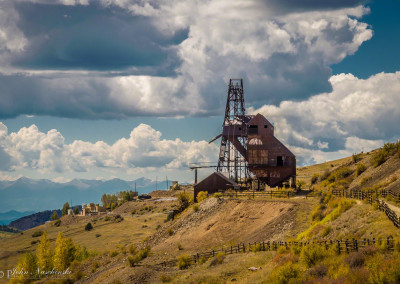 Photo of Abandoned Victor Colorado Gold Mine on Hill
