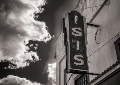 Old Isis Movie Theater in Victor Colorado - Photo 1 B&W