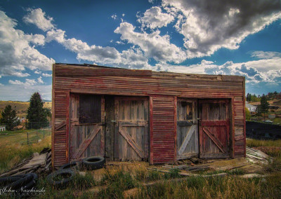 Old Wooden Garage in Victor Colorado Color 1