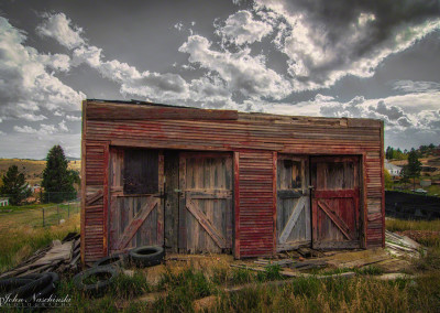 Old Wooden Garage in Victor Colorado Color 2