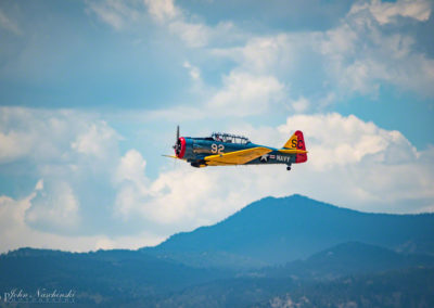 North American T-6G over the Rockies Photo 01