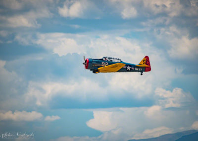North American T-6G over the Rockies Photo 02
