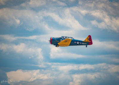 North American T-6G over the Rockies Photo 03