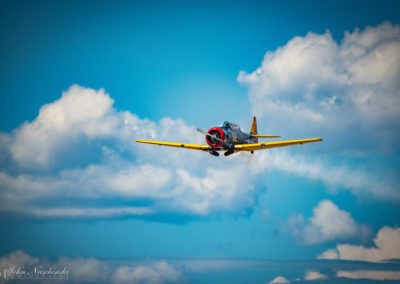 North American T-6G over the Rockies Photo 04