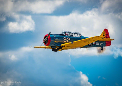 North American T-6G over the Rockies Photo 05