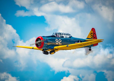 North American T-6G over the Rockies Photo 08