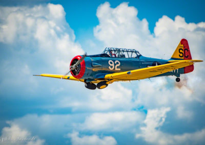 North American T-6G over the Rockies Photo 09