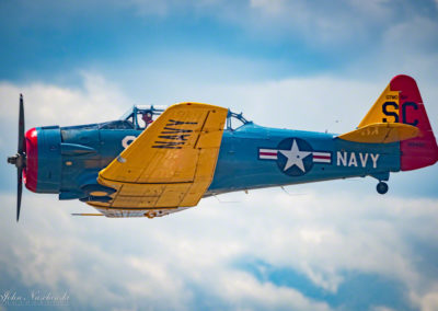 North American T-6G over the Rockies Photo 22