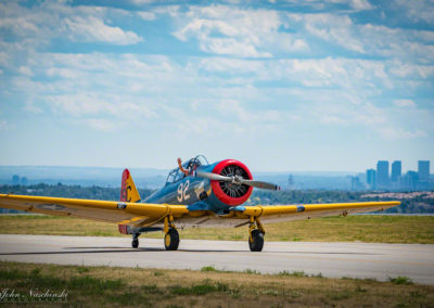 North American T-6G Waving to Crowd at Airshow Photo 26