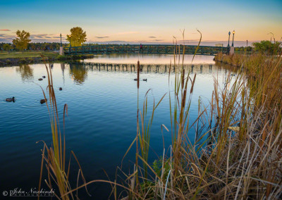 Footbridge at Sloan's Lake Denver Colorado