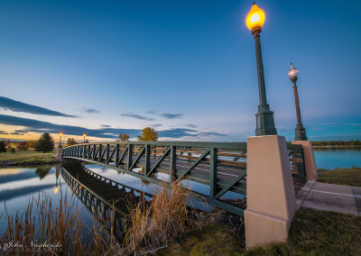 Sloan's Lake Bridge Twilight Denver Colorado