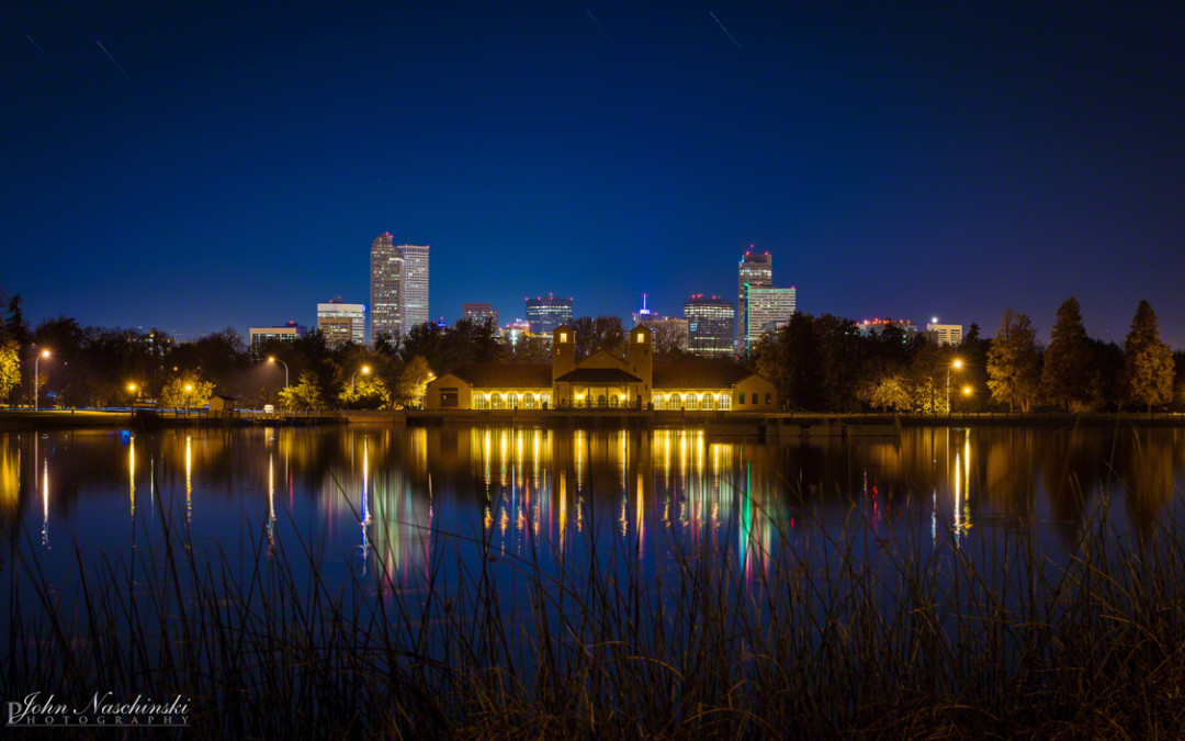 Pictures of Denver City Park Skyline at Night