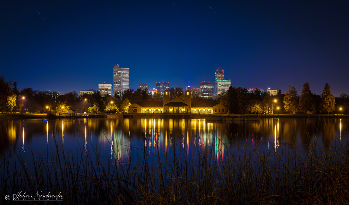 Pictures of Denver City Park Skyline at Night