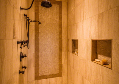Vertical Photo of Colorado Home Shower in Master Bathroom