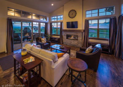 Photo of Colorado Springs Home's Living Area & Fireplace