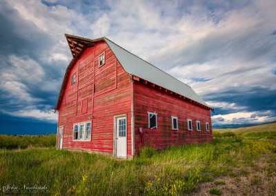 Side View of Old Colorado Barn in Granby