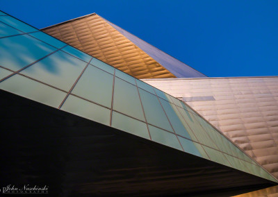 Dramatic Color Detail Photo of Denver Art Museum West Side