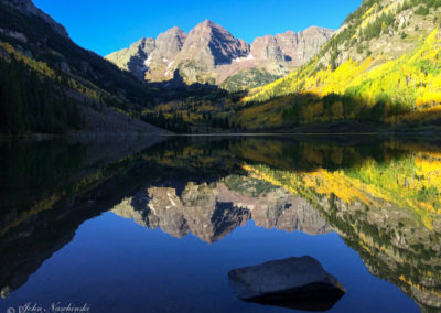 Aspen Maroon Bells Morning Reflection - Shot on iPhone 5s