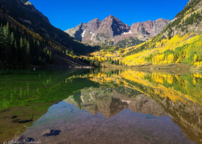 Aspen Maroon Bells Clear Reflections on Crater Lake - Shot on iPhone 5s