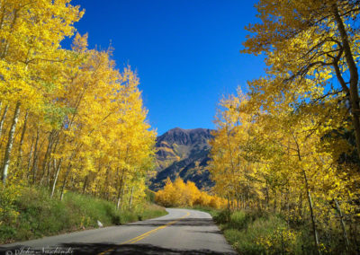 Aspen Snowmass Colorado Road in the Fall