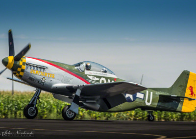 P51 Mustang Gunfighter at Rocky Mountain Airshow