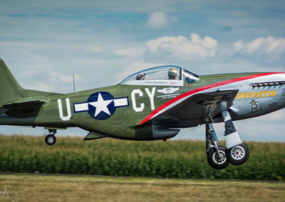 P51 Mustang Gunfighter at Rocky Mountain Airshow