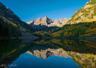 Aspen Maroon Bells Morning Fall Reflection