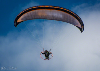 Powered Paraglider Flyby