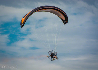 Powered Paraglider Flyby