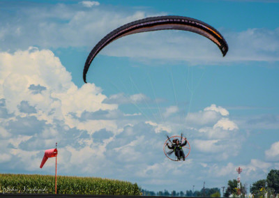 Powered Paraglider Flyby