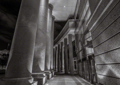 Colorado Supreme Court Building Columns B&W