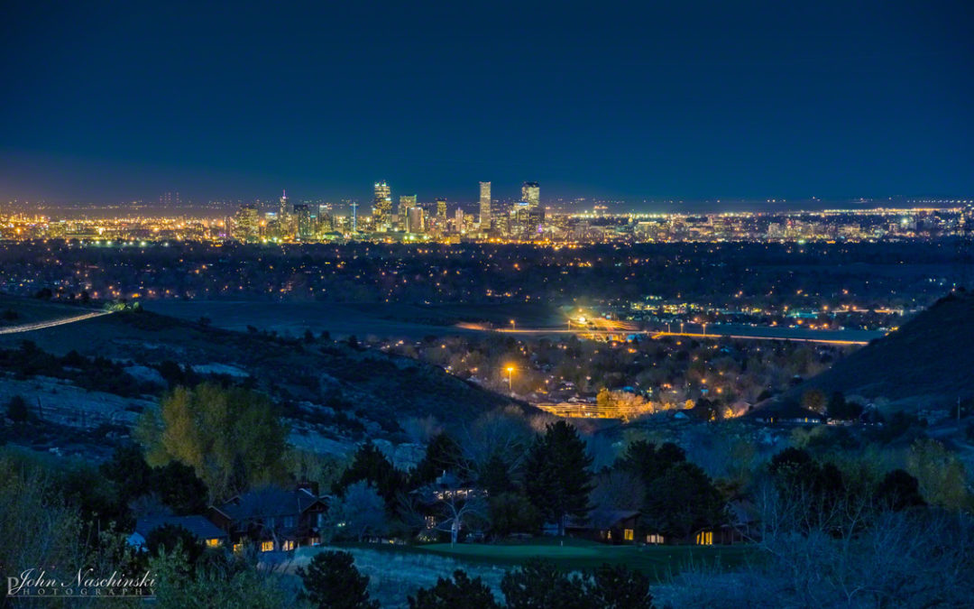 Photos of Denver Colorado Night Skyline