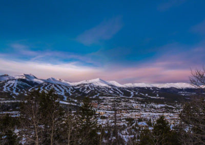 Panoramic of Breckenridge Colorado Sunrise 2