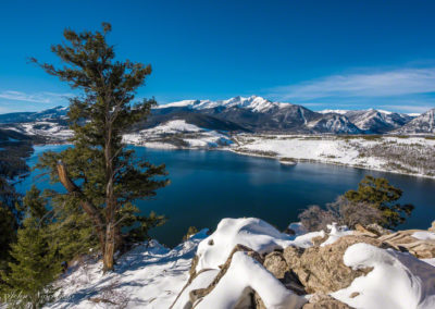 Peak 10 and Lake Dillon on Thanksgiving taken from Sapphire Point