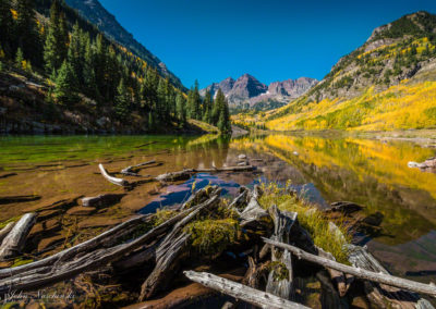 Aspen Maroon Bells and Crater Lake Driftwood