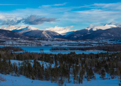 Panoramic Photo of Lake Dillon in Winter 02